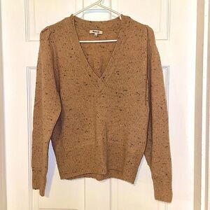 Pink Madewell Deep V Sweater Size Medium